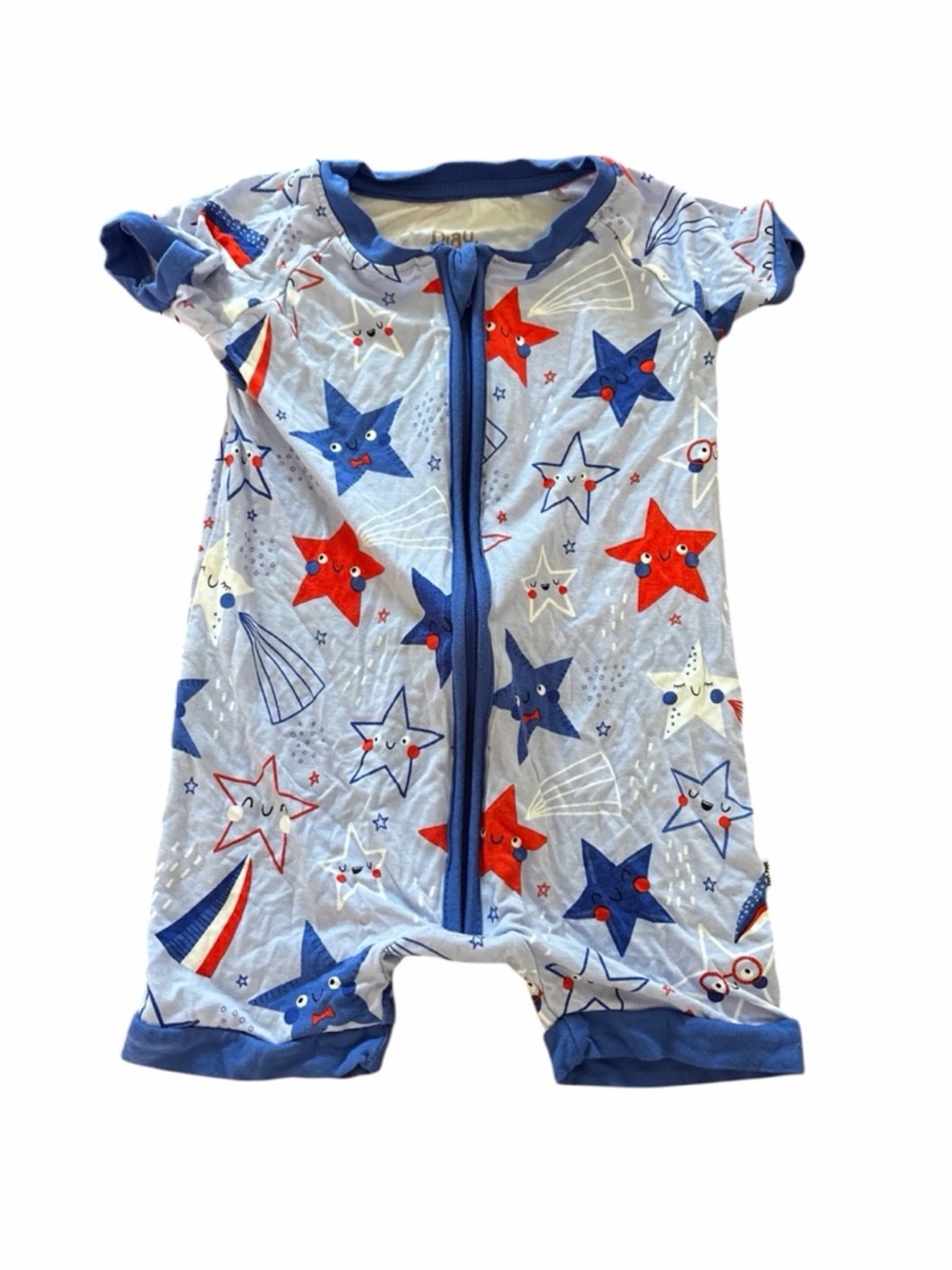 Little Sleepies Stars and Stripes Shorty- SIZE 3-6 MONTHS